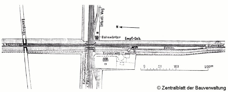 Bild: Lageplan des Haltepunktes