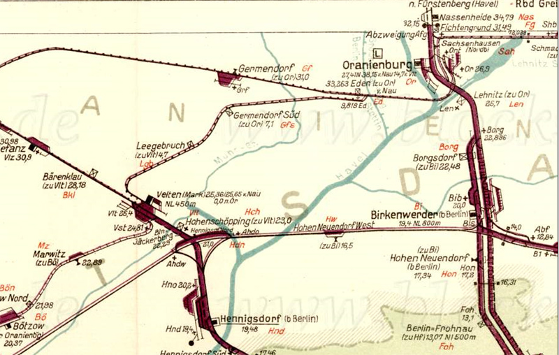 Bild: Gleisplan 1959