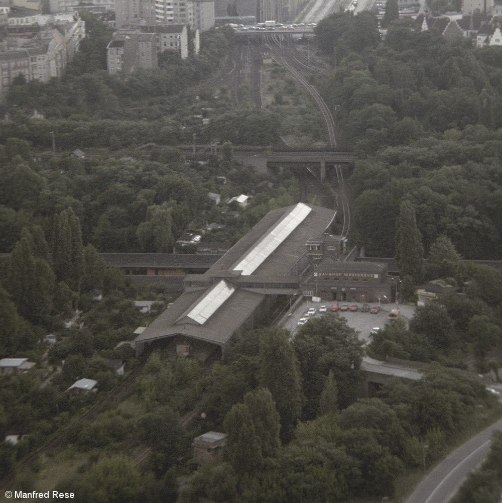 Bild: Blick vom Funkturm auf den Bahnhof