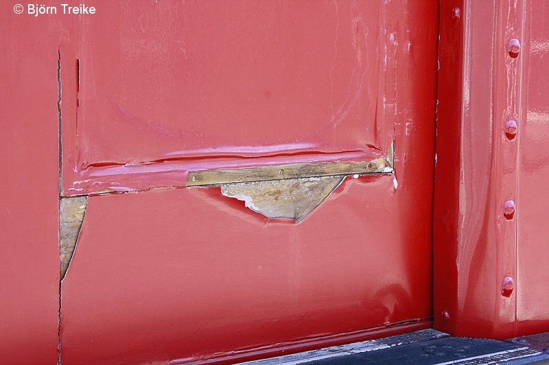 Bild: Schäden am Traditionsviertelzug im Mai 2012