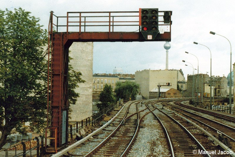 Bild: Gleissituation 1980er Jahre westliches Gleisfeld