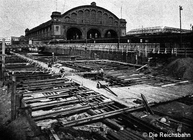 Bild: Bau S-Bahnhof Anhalter Bahnhof