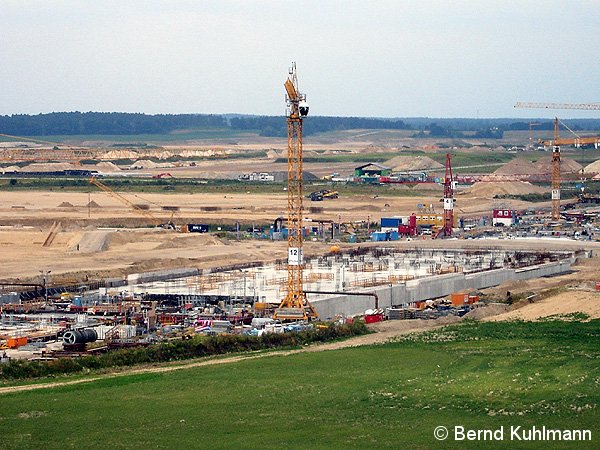 Rohbau Bahnhof von oben