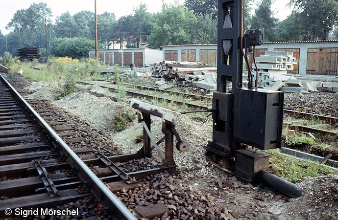 Bild: mechanische Fahrsperre in Spindlersfeld