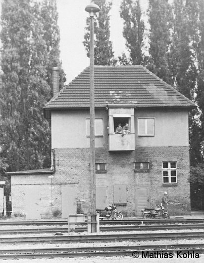 Bild: Stellwerksansicht aus den 1980er Jahren